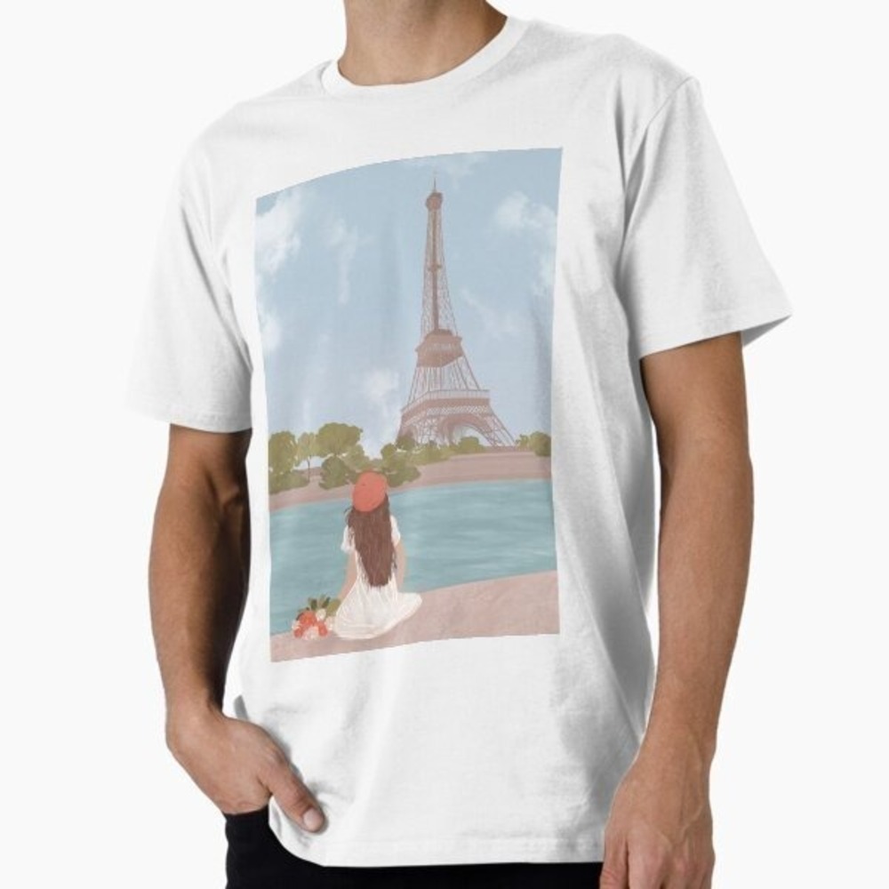 Emily In Paris Fashion Girl Cartoon Tee Gift Idea